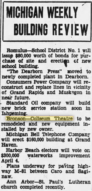 Coliseum Theatre - April 1 1929 Article